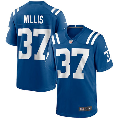 Indianapolis Colts Khari Willis Game Royal Football Jersey product image