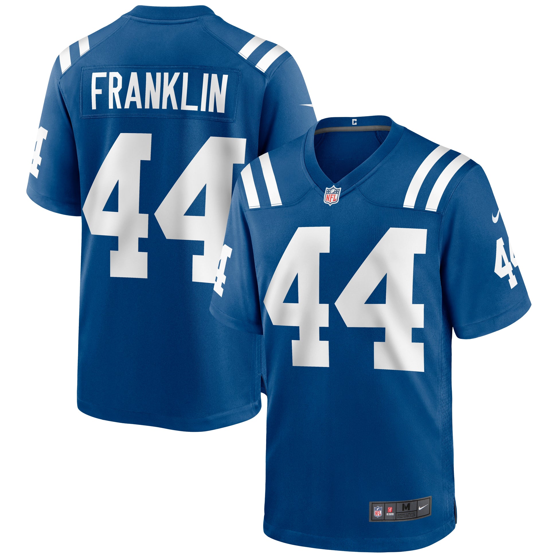 Indianapolis Colts Zaire Franklin Game Royal Football Jersey product image