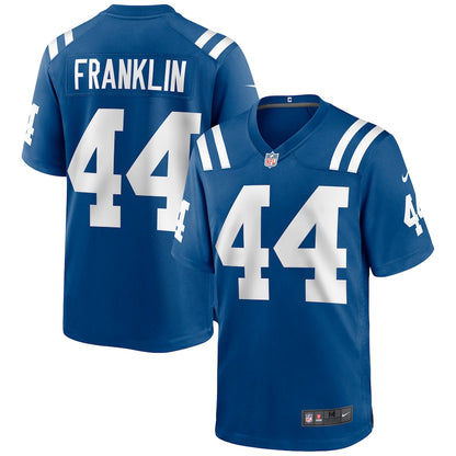 Indianapolis Colts Zaire Franklin Game Royal Football Jersey product image