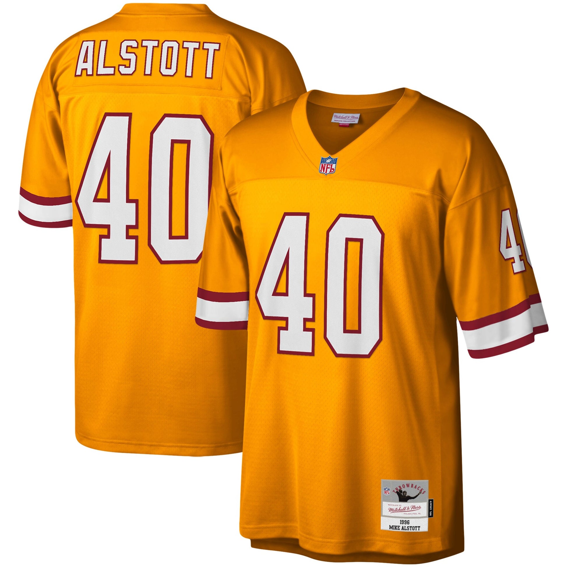 Tampa Bay Buccaneers Mike Alstott Legacy Orange Football Jersey product image