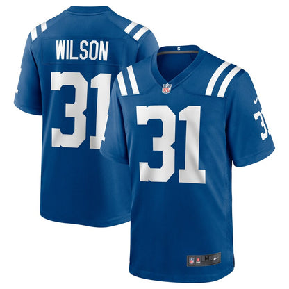 Indianapolis Colts Tavon Wilson Game Royal Football Jersey product image