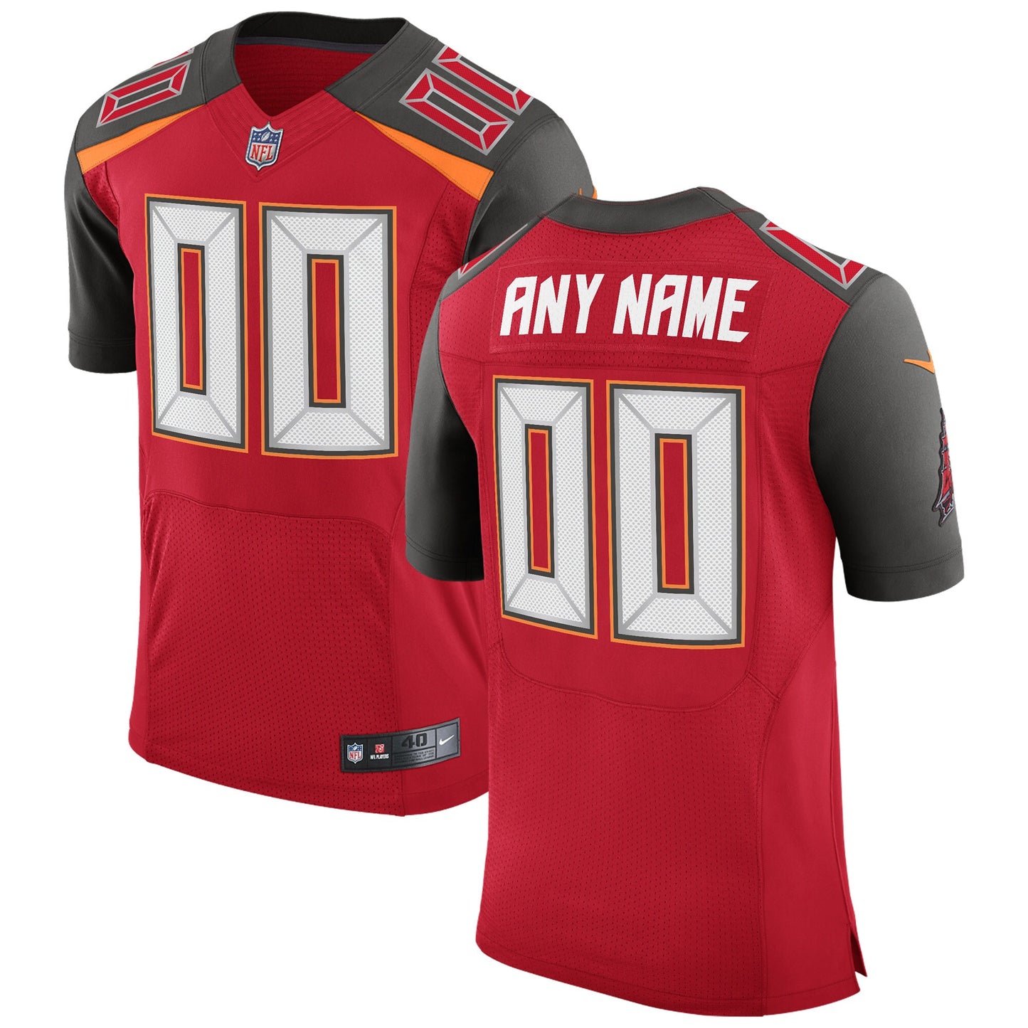 Tampa Bay Buccaneers Red Speed Machine Custom Red Football Jersey product image