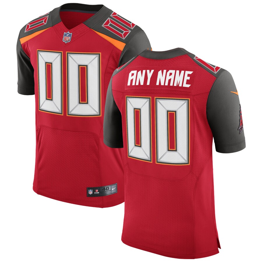 Tampa Bay Buccaneers Red Speed Machine Custom Red Football Jersey product image