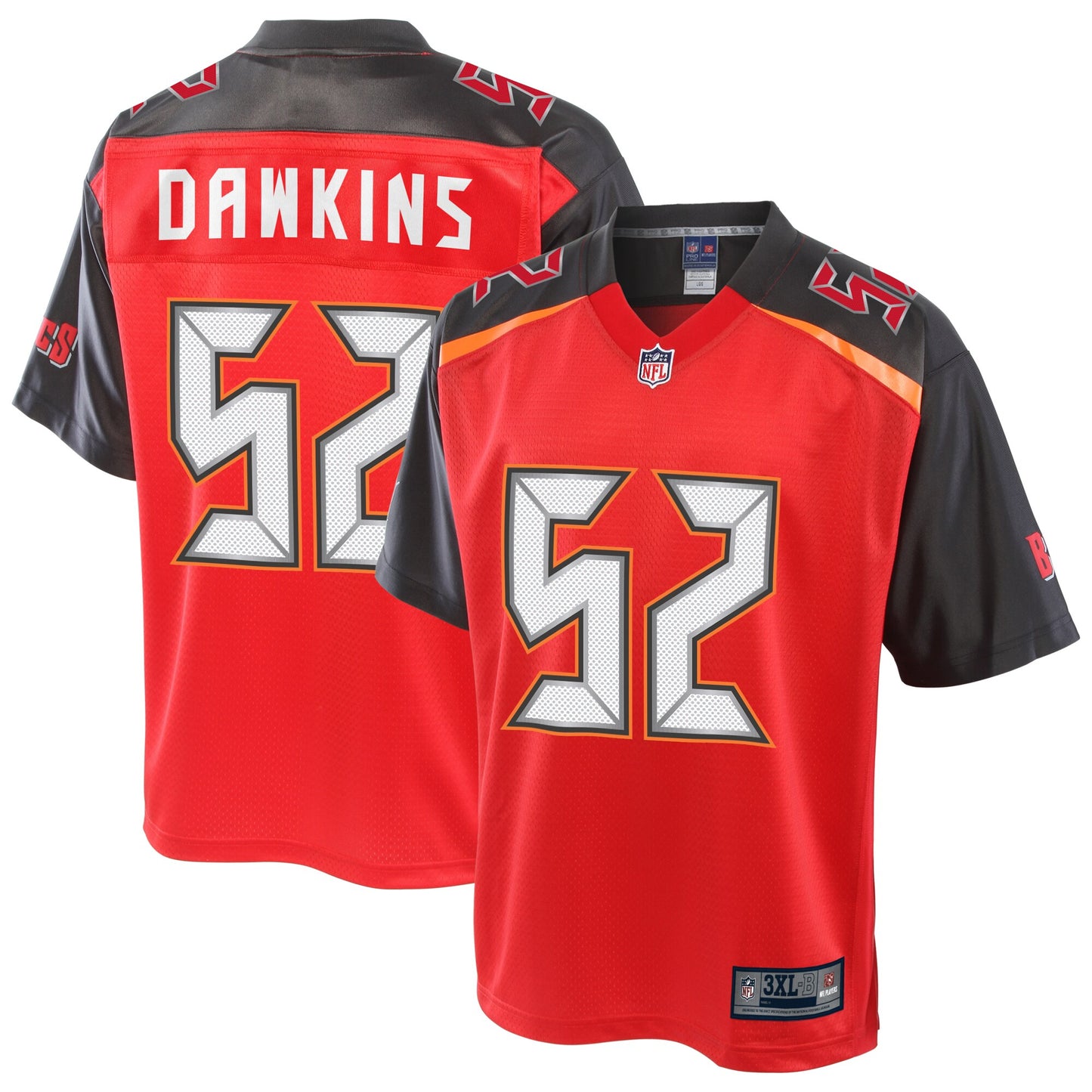 Tampa Bay Buccaneers Noah Dawkins Pro Line Big & Tall Red Football Jersey product image