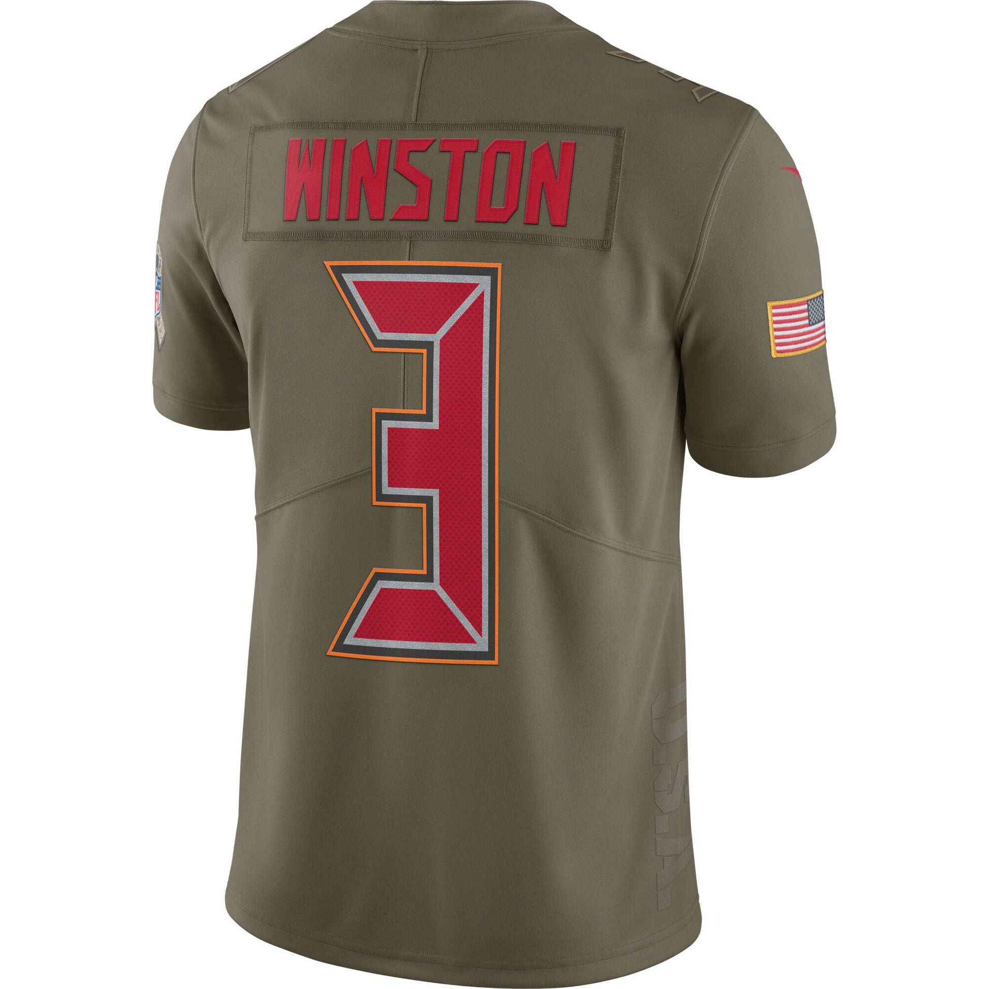 Tampa Bay Buccaneers Jameis Winston Limited Salute To Service Olive Football Jersey product image
