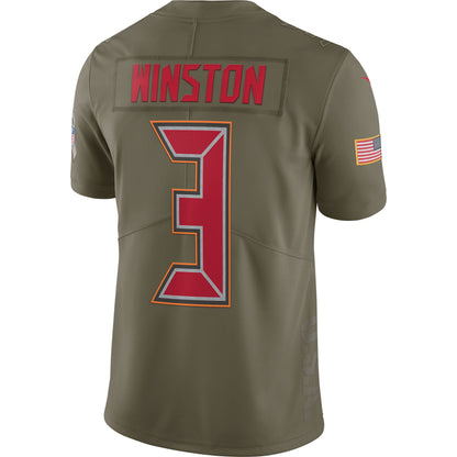 Tampa Bay Buccaneers Jameis Winston Limited Salute To Service Olive Football Jersey product image