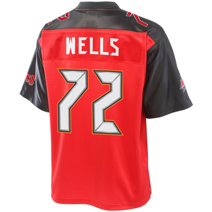 Tampa Bay Buccaneers Josh Wells Pro Line Big & Tall Red Football Jersey product image