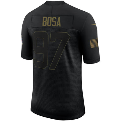 San Francisco 49ers Nick Bosa 1909 Limited Salute To Service Black Football Jersey product image