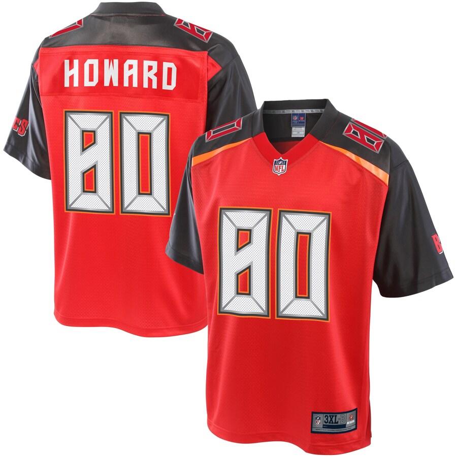 Tampa Bay Buccaneers O.j. Howard Pro Line Big & Tall Red Football Jersey product image