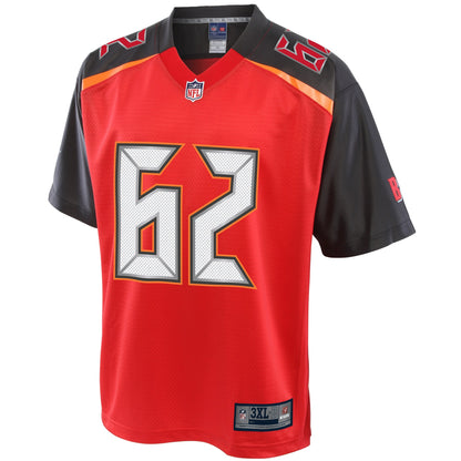 Tampa Bay Buccaneers Brad Seaton Pro Line Big & Tall Red Football Jersey product image