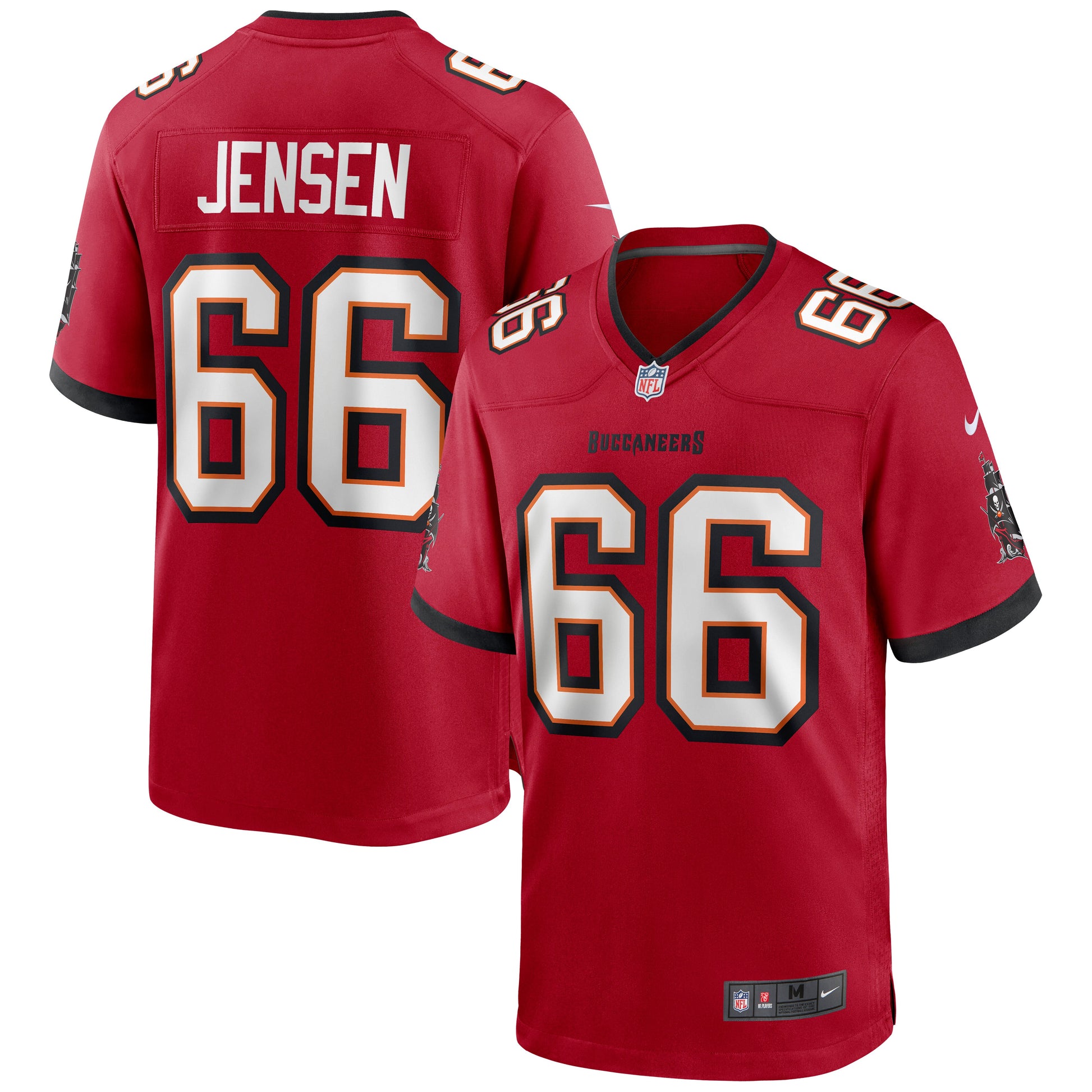 Tampa Bay Buccaneers Ryan Jensen Game Red Football Jersey product image