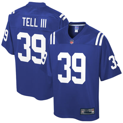 Indianapolis Colts Marvell Tell Pro Line Big & Tall Royal Football Jersey product image