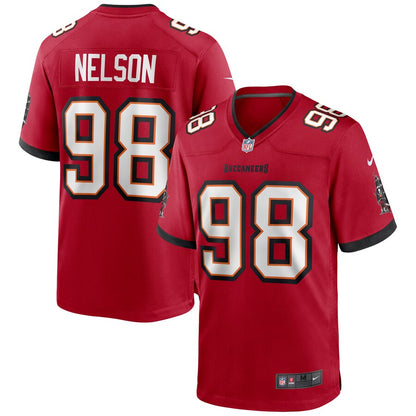 Tampa Bay Buccaneers Anthony Nelson Game Red Football Jersey product image