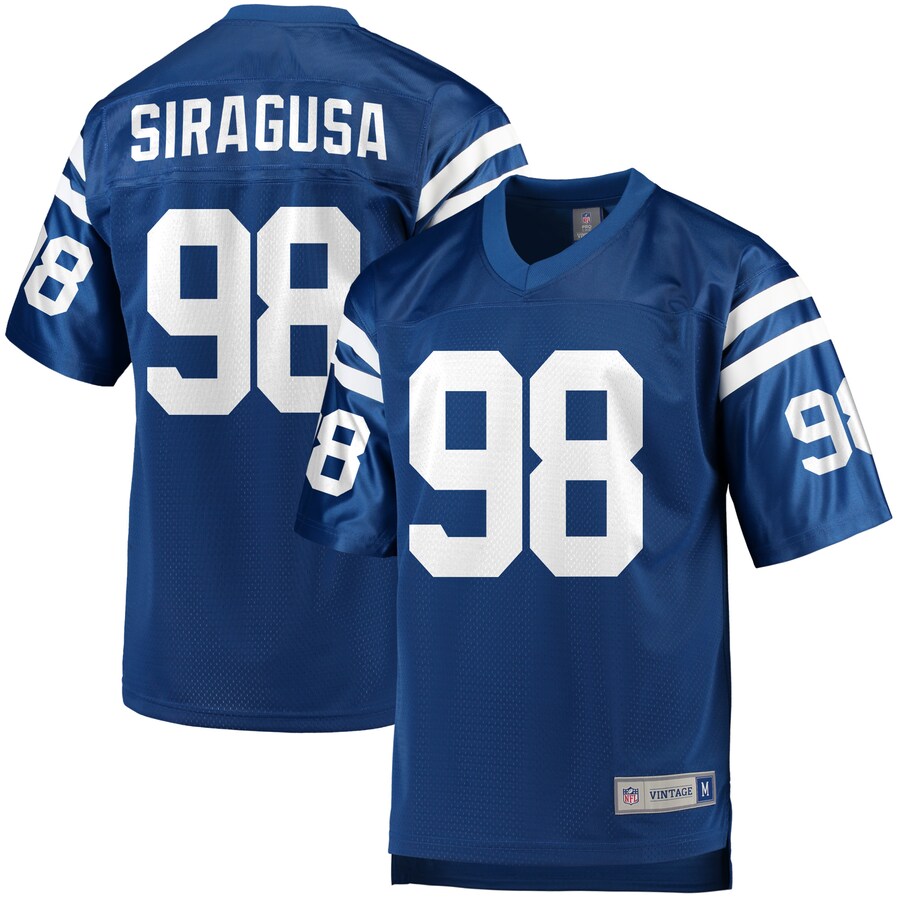 Indianapolis Colts Tony Siragusa Pro Line Royal Football Jersey product image