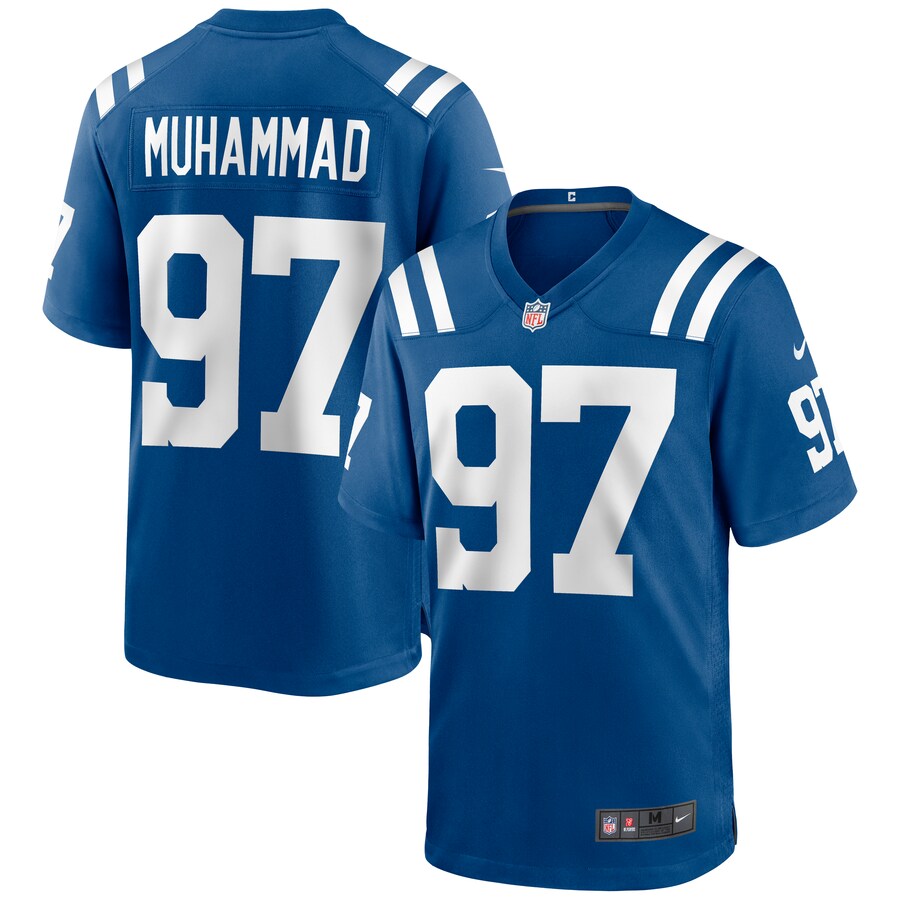 Indianapolis Colts Al-Quadin Muhammad Game Royal Football Jersey product image