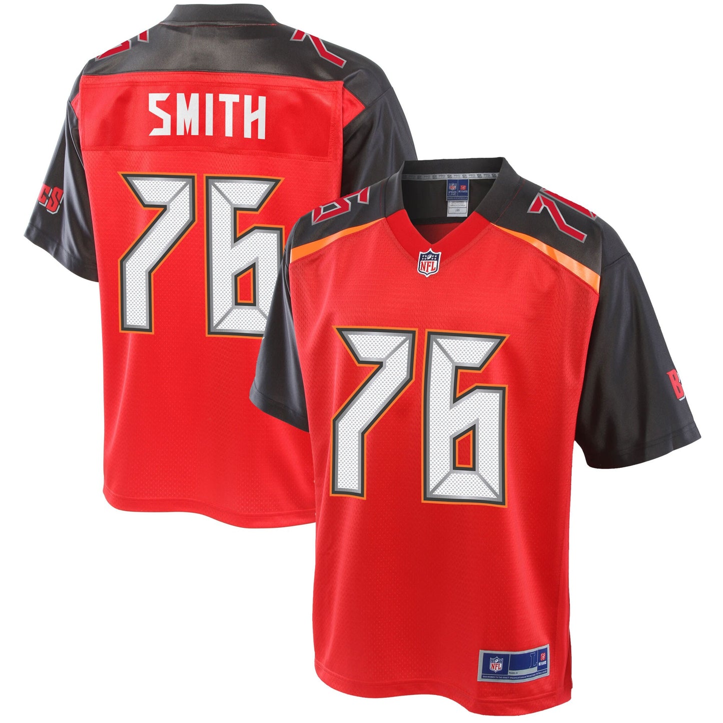 Tampa Bay Buccaneers Donovan Smith Pro Line Big & Tall Red Football Jersey product image