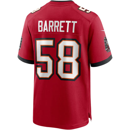 Tampa Bay Buccaneers Shaquil Barrett Game Red Football Jersey product image