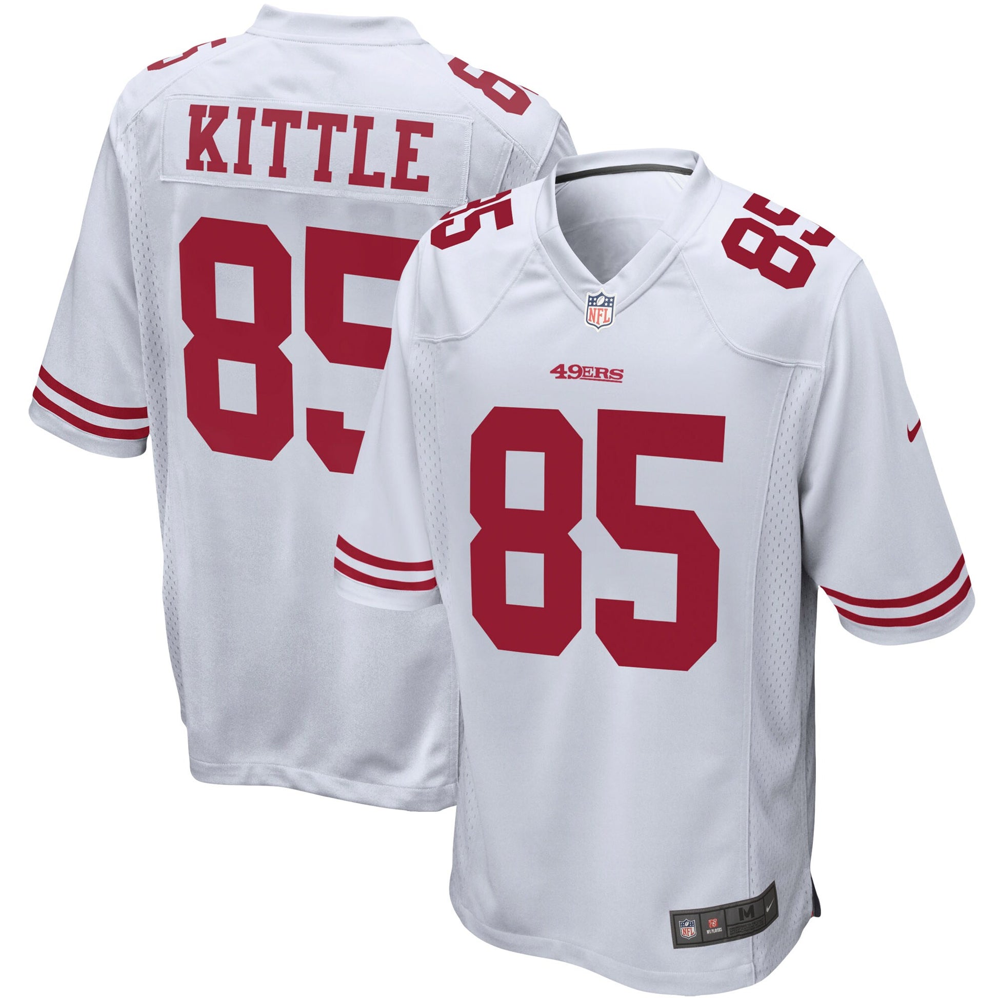 San Francisco 49ers George Kittle 1908 Game White Football Jersey product image