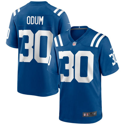 Indianapolis Colts George Odum Game Royal Football Jersey product image