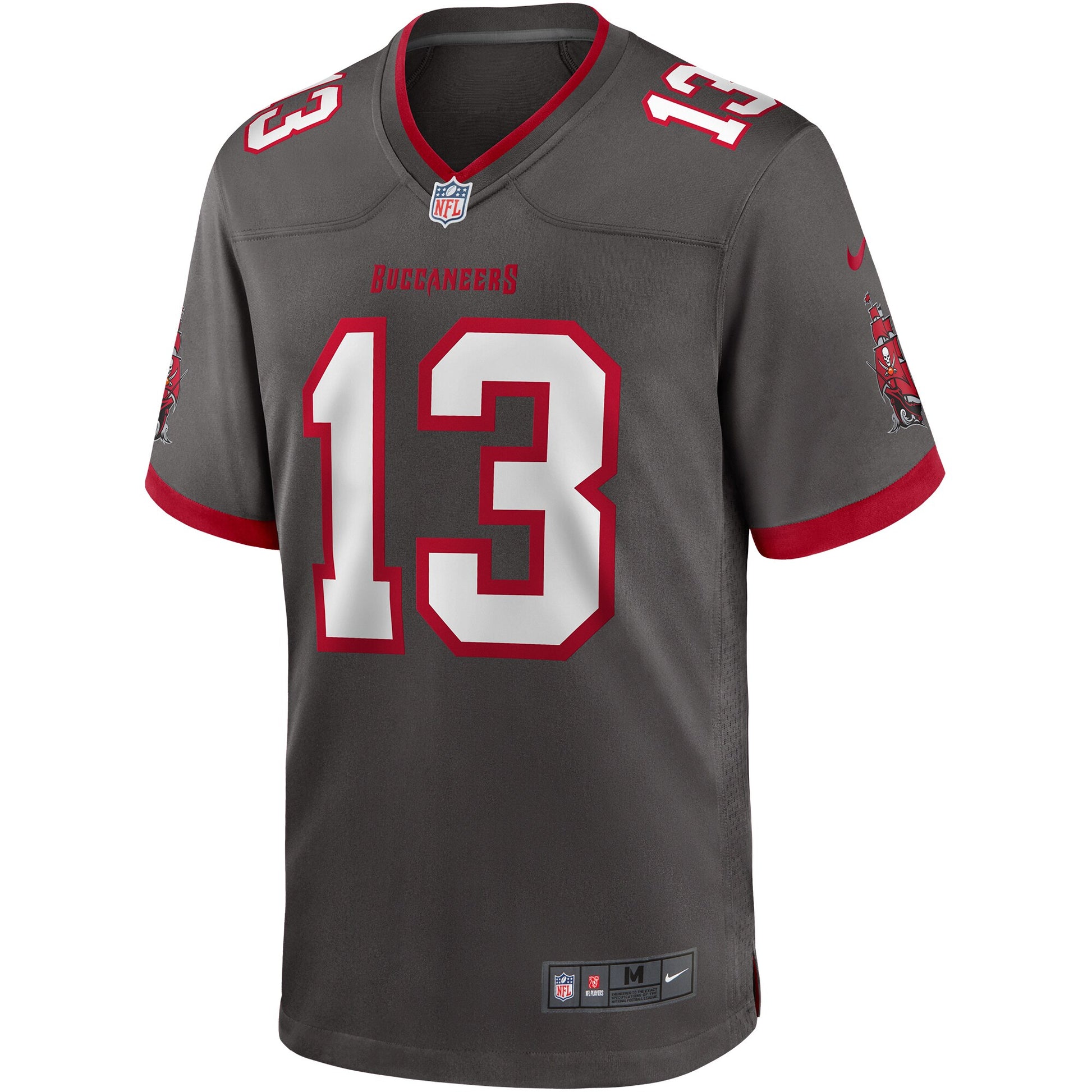 Tampa Bay Buccaneers Mike Evans Pewter Alternate Game Football Jersey product image