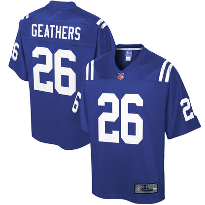 Indianapolis Colts Clayton Geathers Pro Line Big & Tall Royal Football Jersey product image