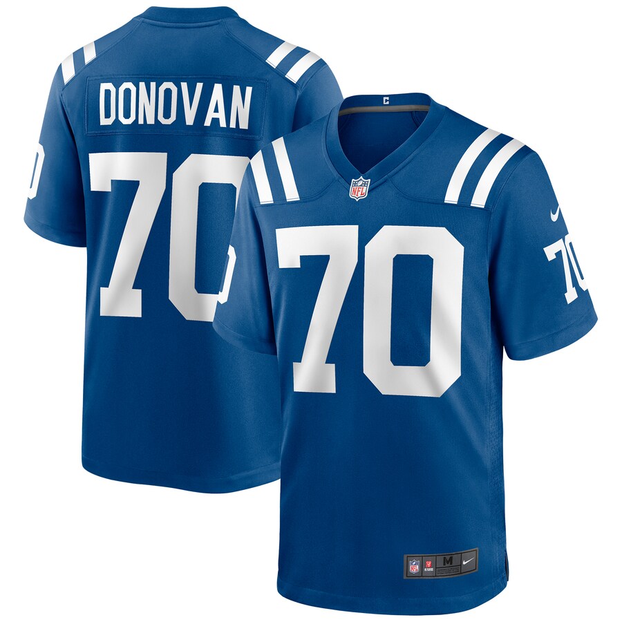 Indianapolis Colts Art Donovan Game Royal Football Jersey product image