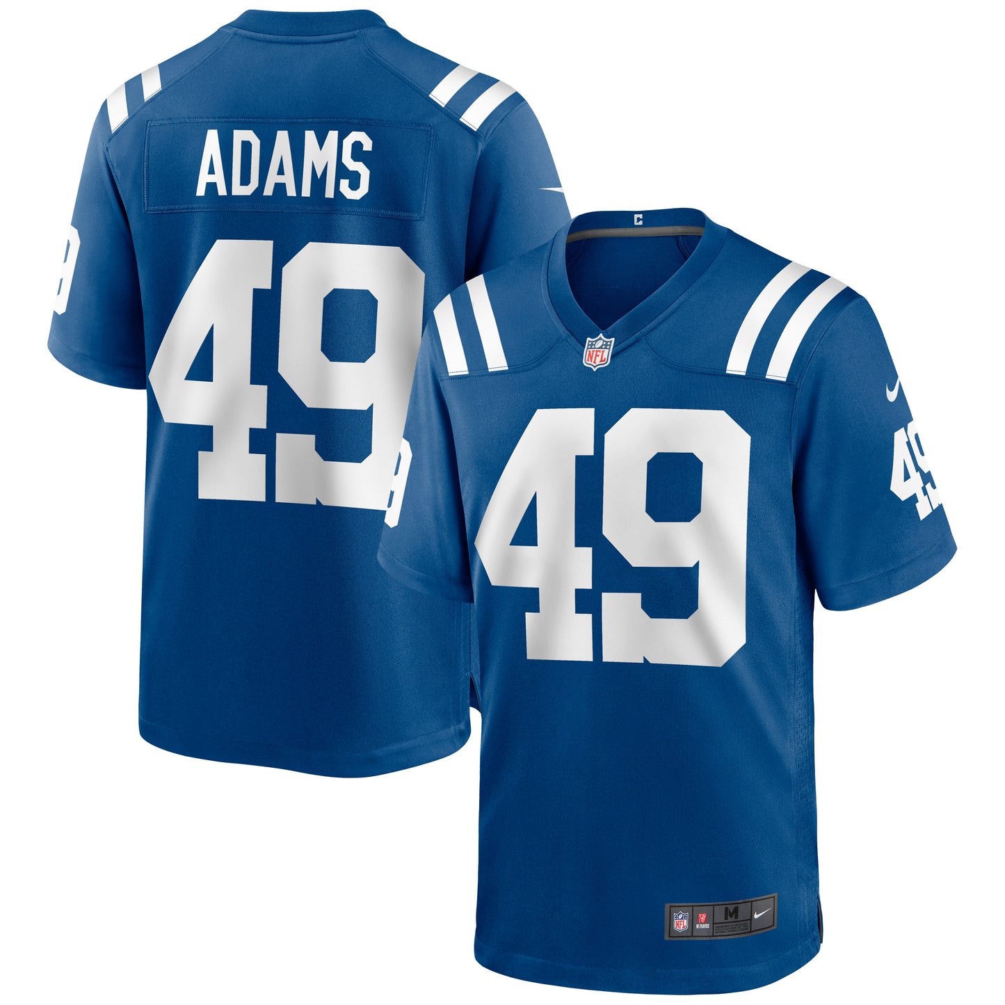 Indianapolis Colts Matthew Adams Game Royal Football Jersey product image