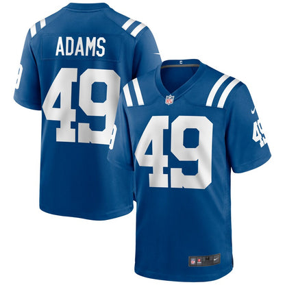 Indianapolis Colts Matthew Adams Game Royal Football Jersey product image