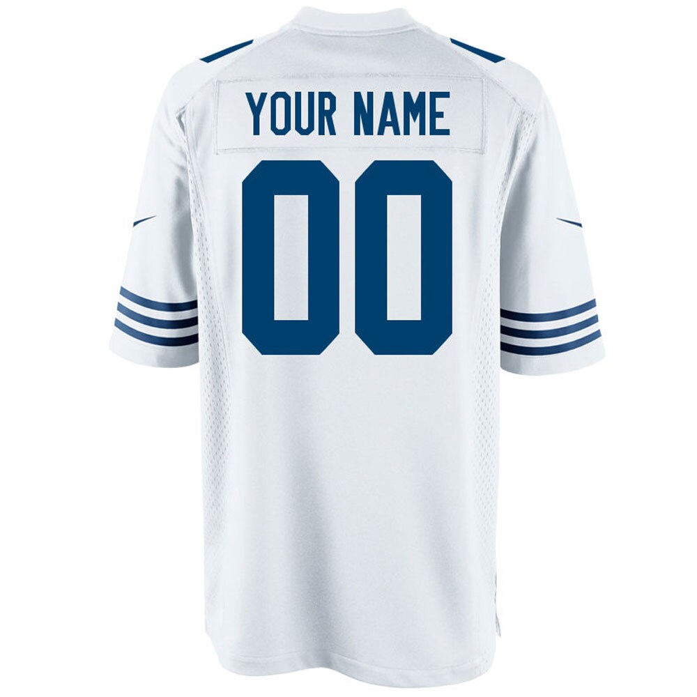 Indianapolis Colts Royal Customized Throwback Game Royal Football Jersey product image