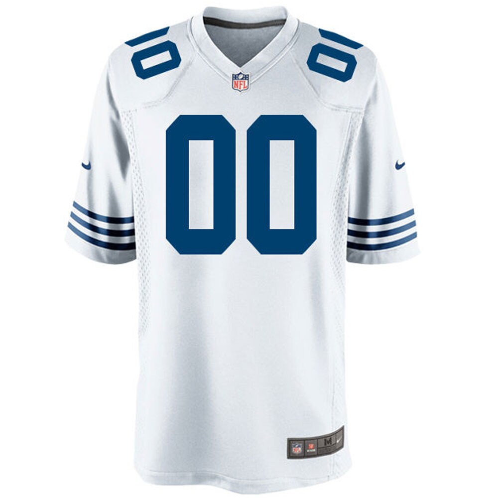 Indianapolis Colts Royal Customized Throwback Game Royal Football Jersey product image