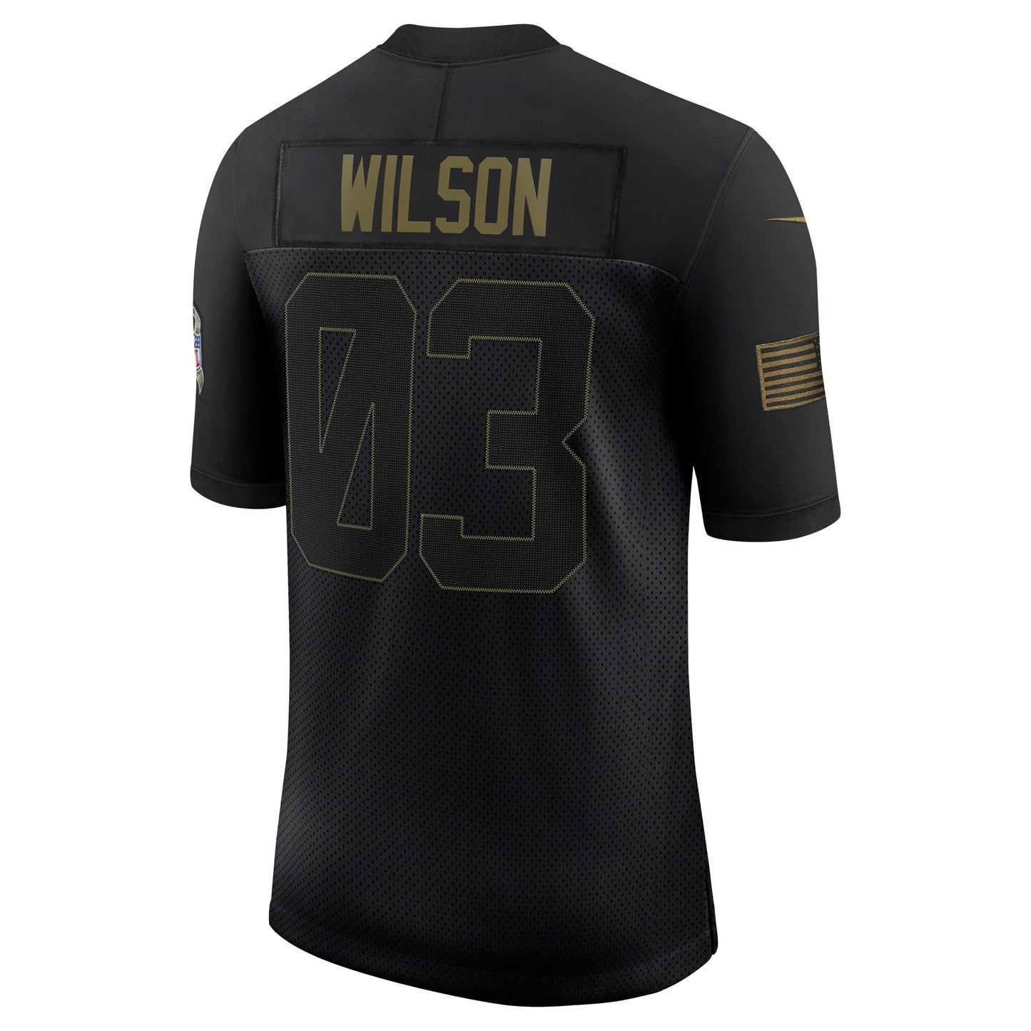 Seattle Seahawks Russell Wilson 1980 Limited Salute To Service Black Football Jersey product image
