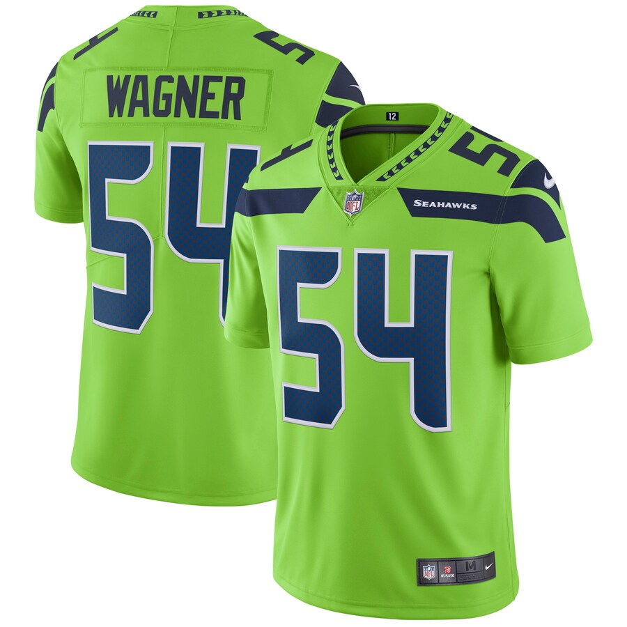Seattle Seahawks Bobby Wagner Neon 1987 Limited Green Football Jersey product image