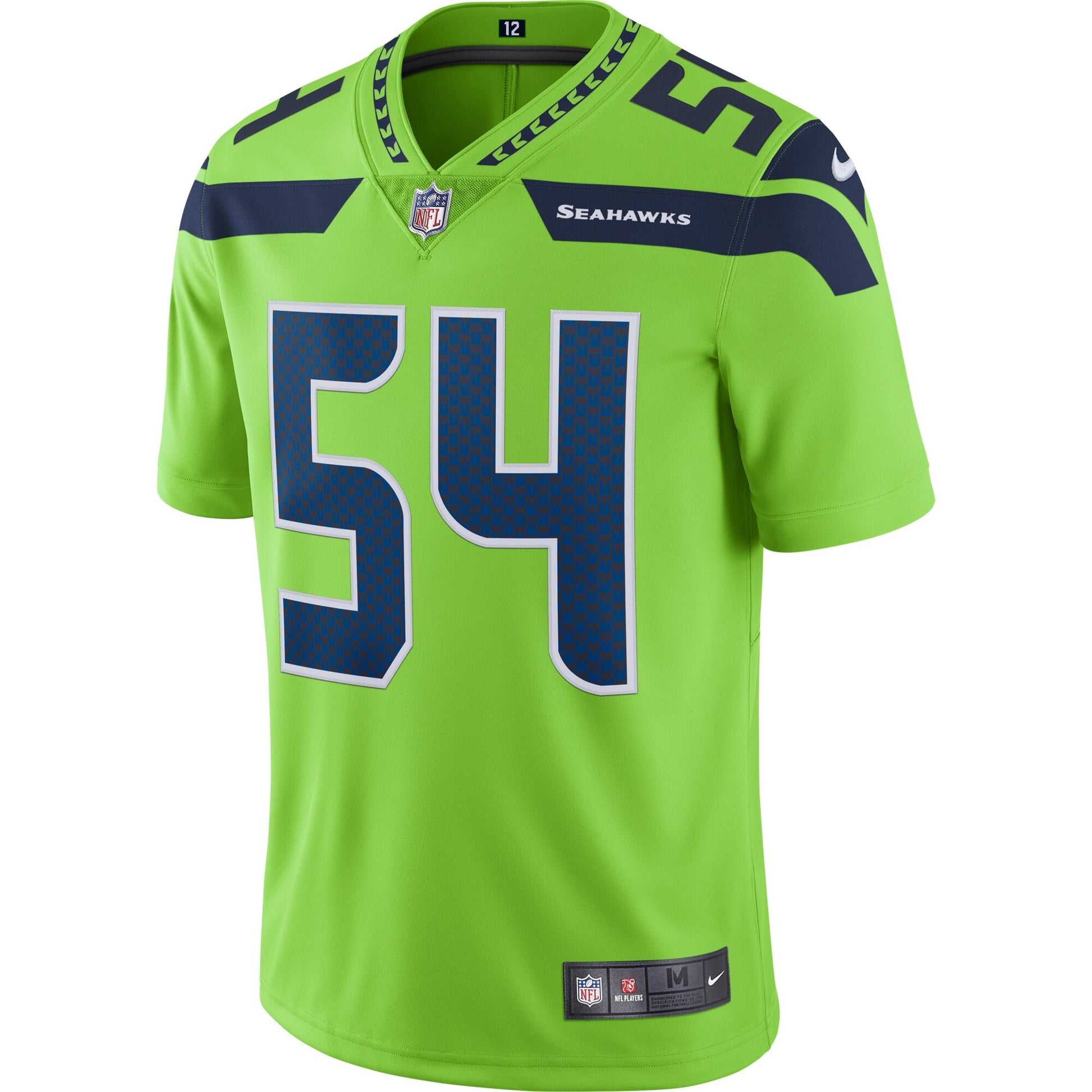 Seattle Seahawks Bobby Wagner Neon 1987 Limited Green Football Jersey product image