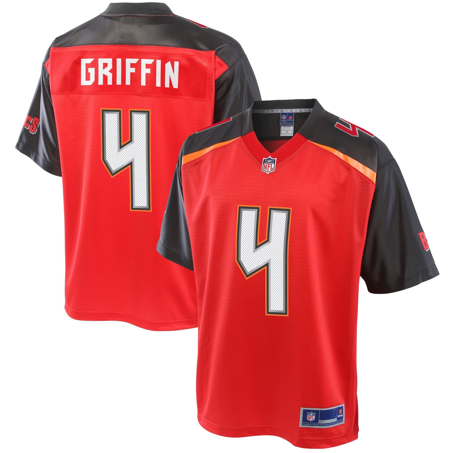 Tampa Bay Buccaneers Ryan Griffin Pro Line Big & Tall Red Football Jersey product image