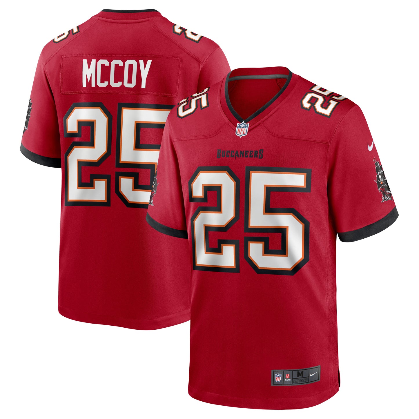 Tampa Bay Buccaneers Lesean Mccoy Team Game Red Football Jersey product image
