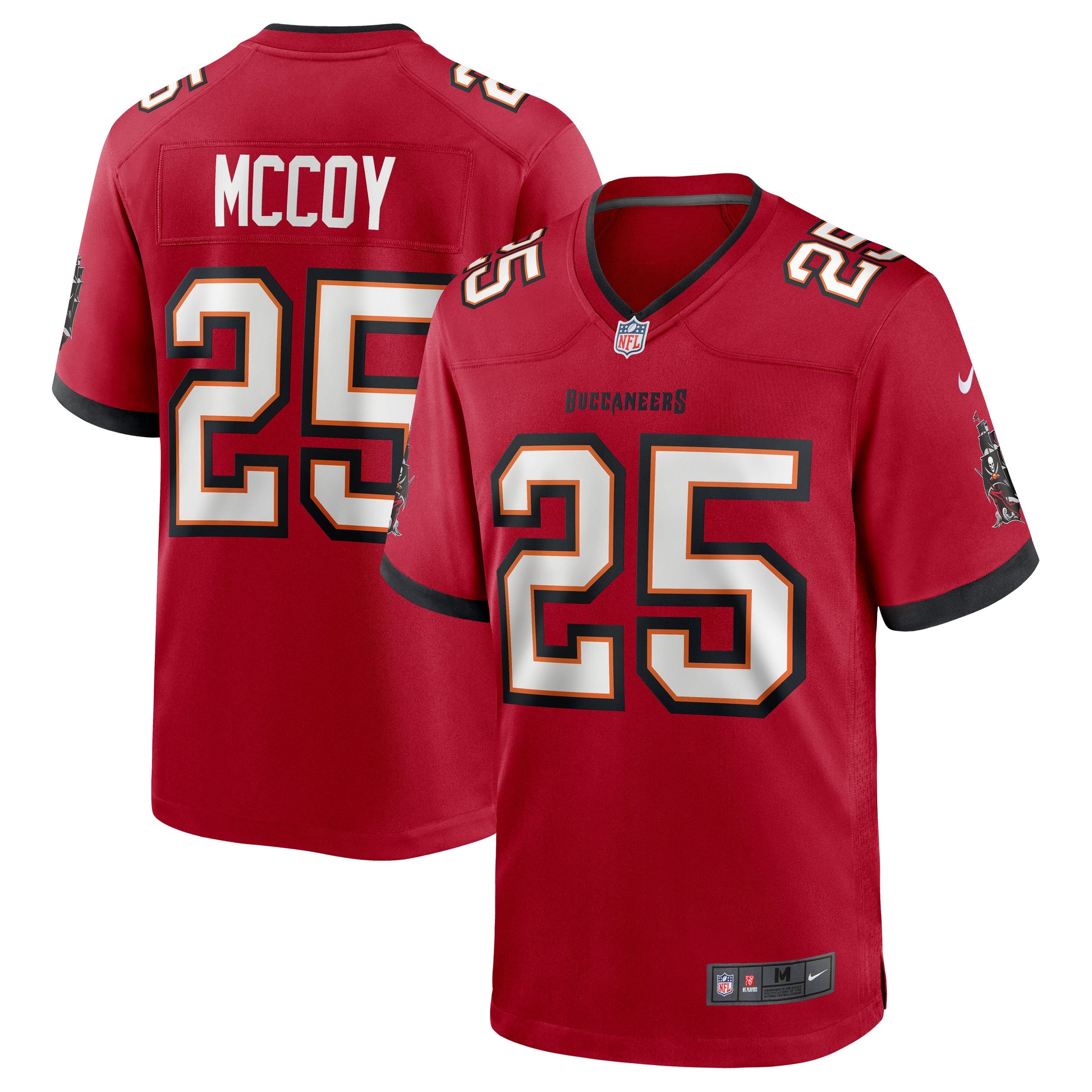 Tampa Bay Buccaneers Lesean Mccoy Team Game Red Football Jersey product image