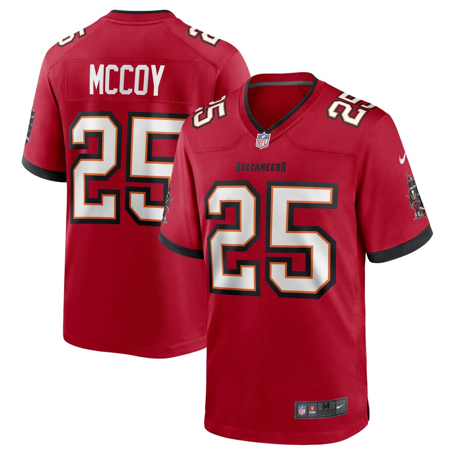 Tampa Bay Buccaneers Lesean Mccoy Team Game Red Football Jersey product image