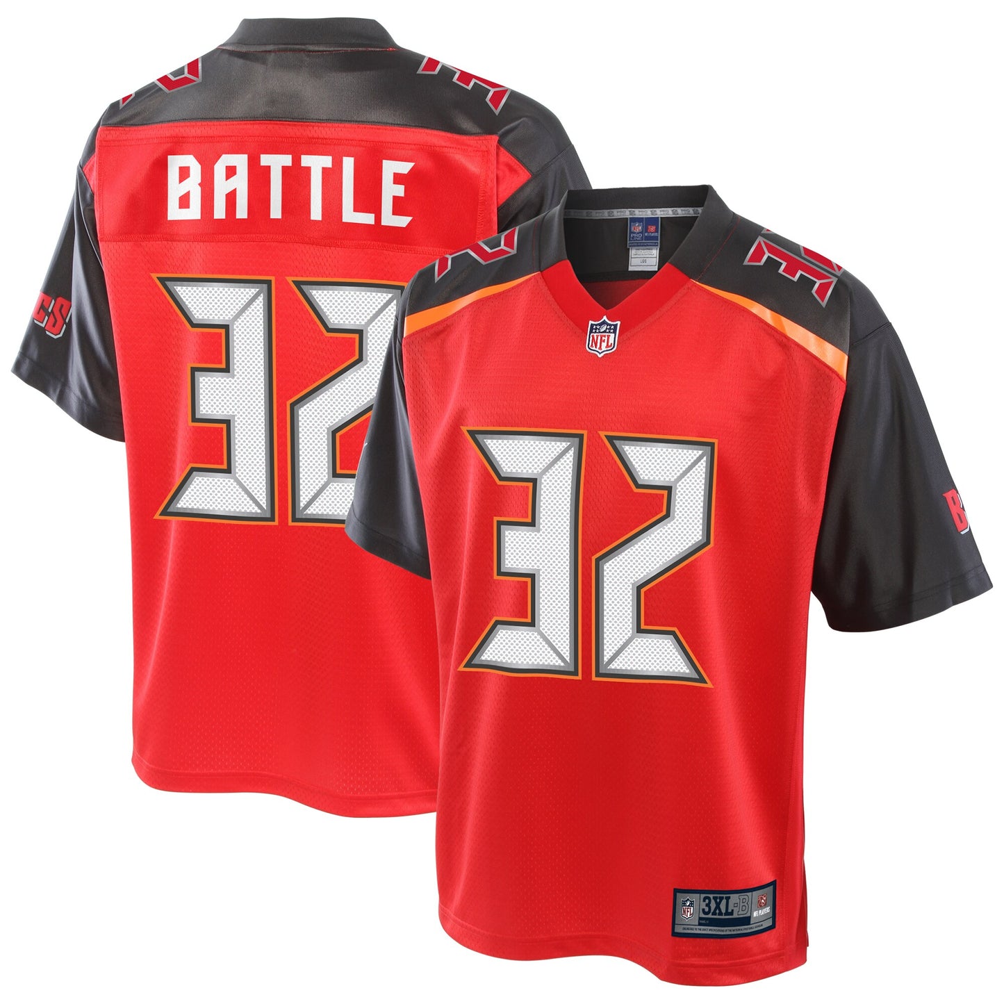 Tampa Bay Buccaneers John Battle Pro Line Big & Tall Red Football Jersey product image