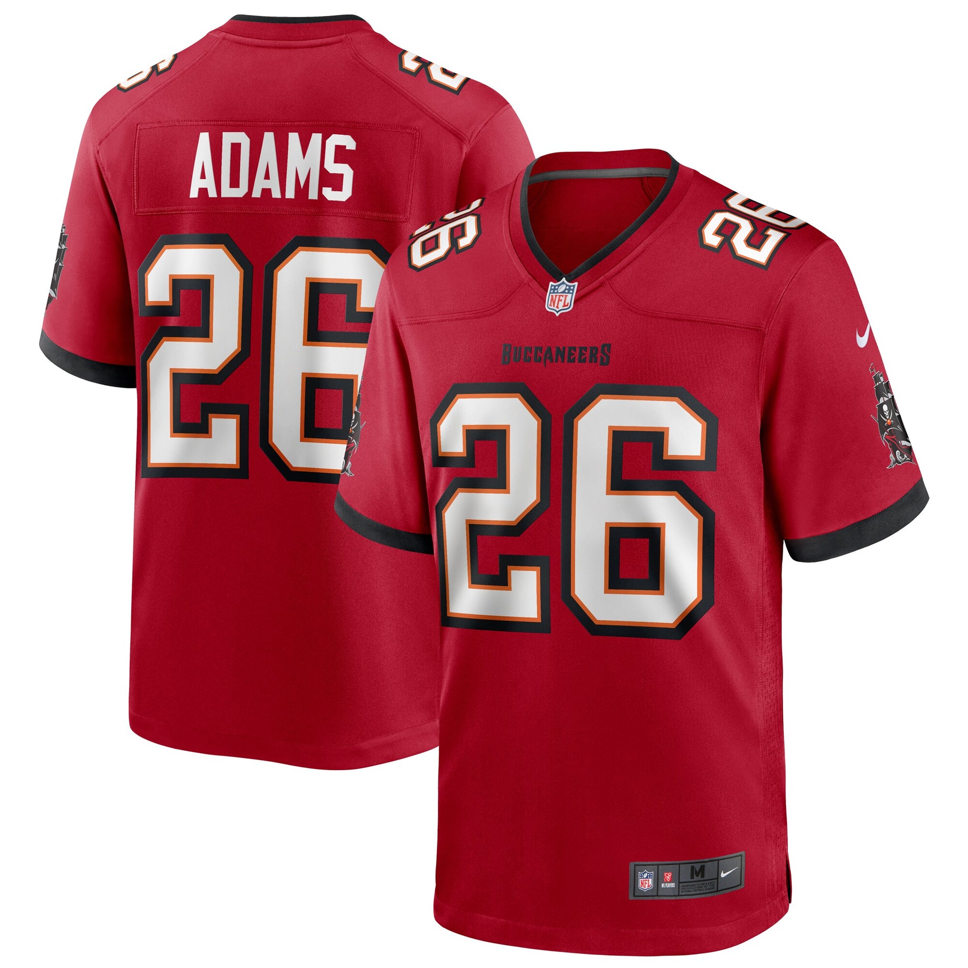 Tampa Bay Buccaneers Andrew Adams Game Red Football Jersey product image
