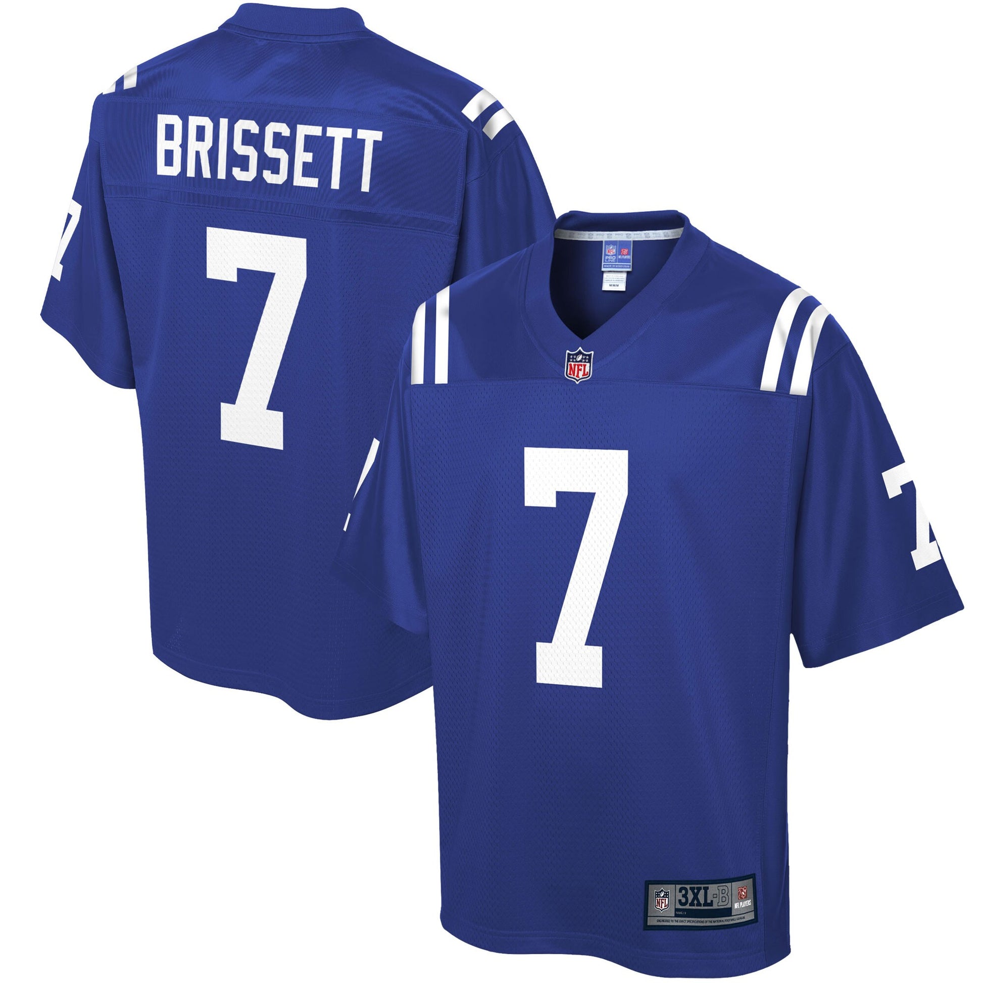 Indianapolis Colts Jacoby Brissett Pro Line Big & Tall Royal Football Jersey product image
