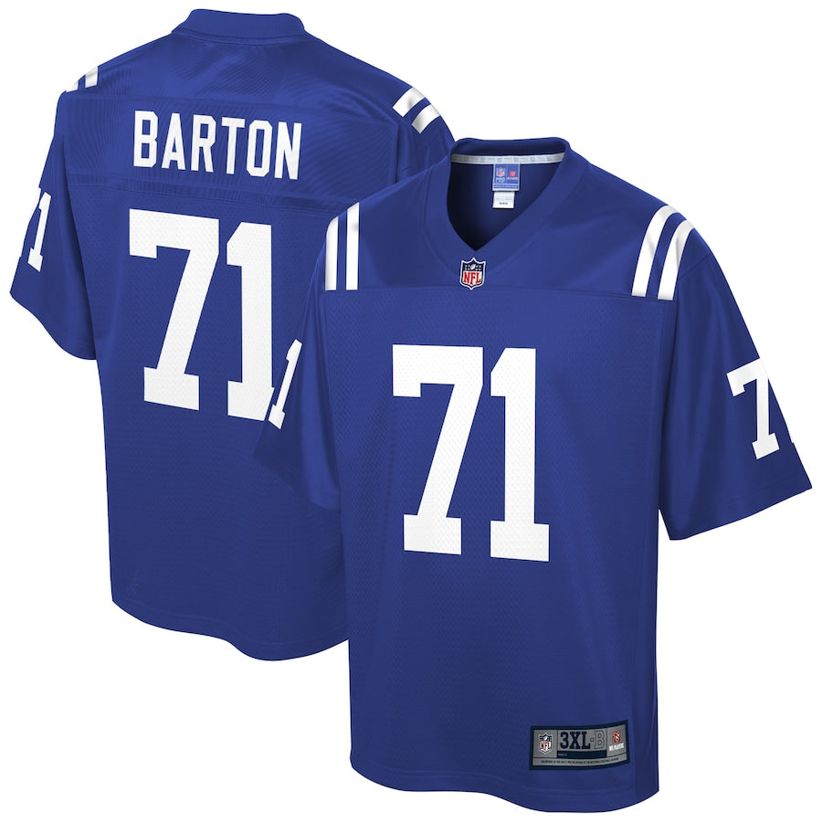 Indianapolis Colts Jackson Barton Pro Line Big & Tall Royal Football Jersey product image