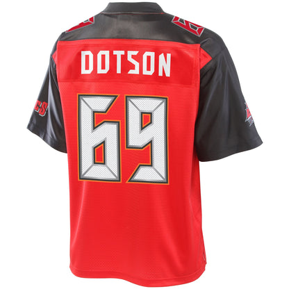 Tampa Bay Buccaneers Demar Dotson Pro Line Big & Tall Red Football Jersey product image