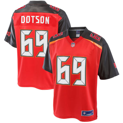 Tampa Bay Buccaneers Demar Dotson Pro Line Big & Tall Red Football Jersey product image