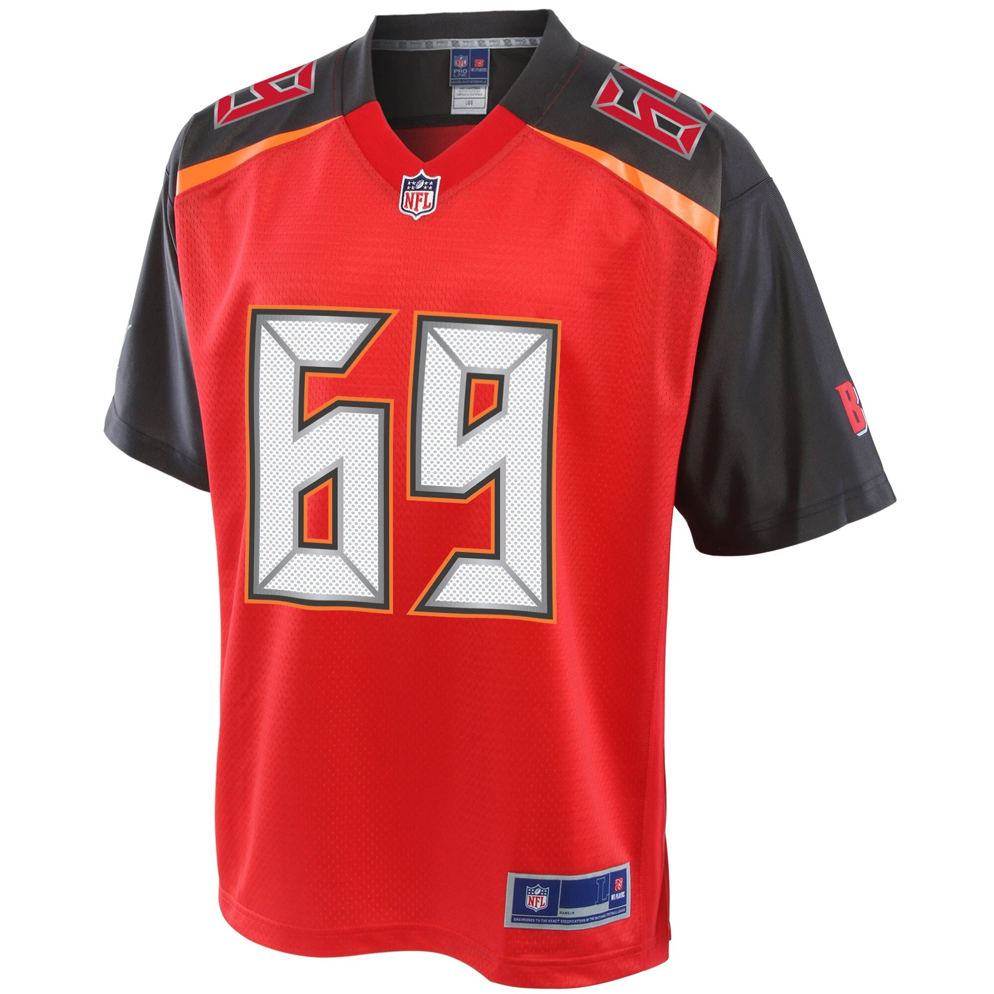 Tampa Bay Buccaneers Demar Dotson Pro Line Big & Tall Red Football Jersey product image