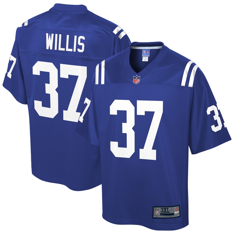 Indianapolis Colts Khari Willis Pro Line Big & Tall Royal Football Jersey product image