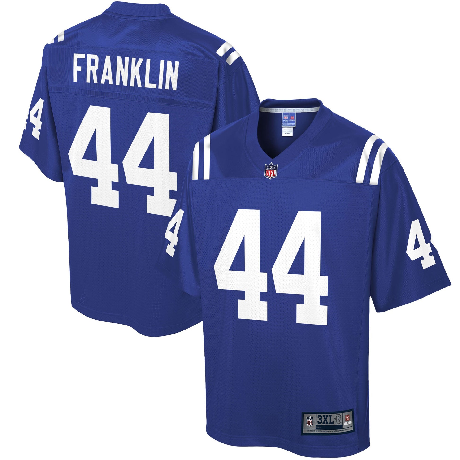 Indianapolis Colts Zaire Franklin Pro Line Big & Tall Royal Football Jersey product image