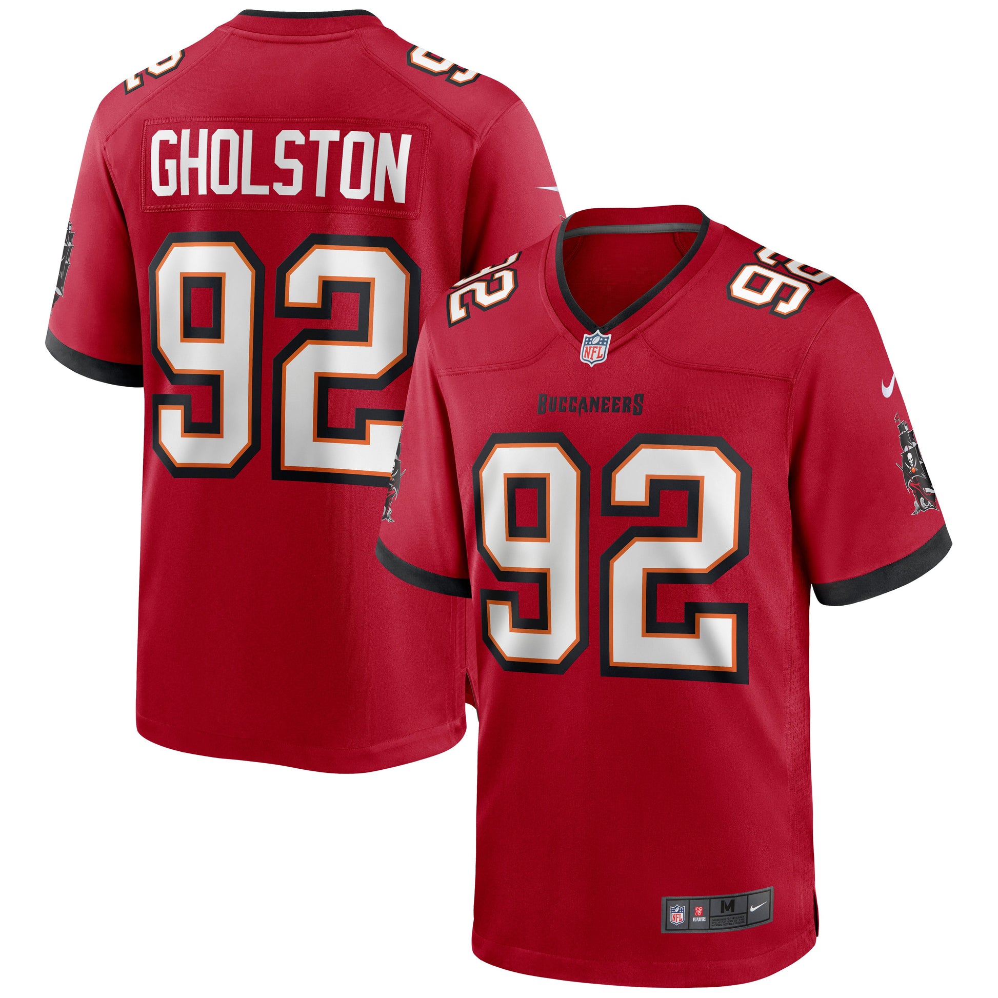 Tampa Bay Buccaneers William Gholston Game Red Football Jersey product image