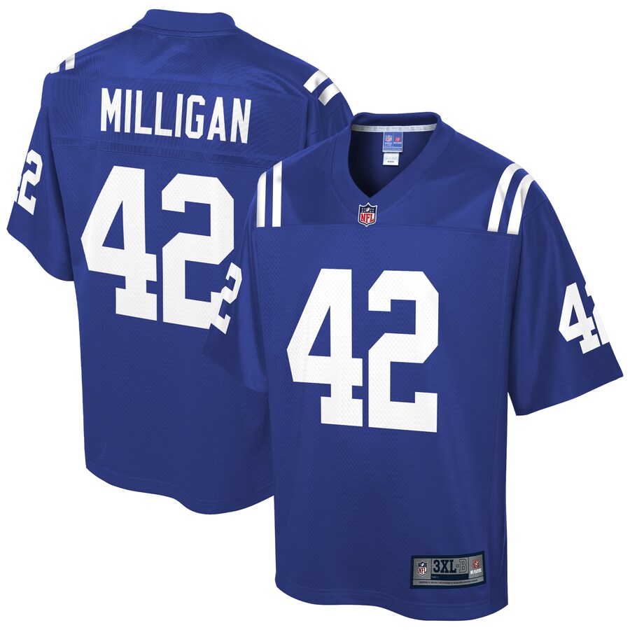 Indianapolis Colts Rolan Milligan Pro Line Big & Tall Royal Football Jersey product image