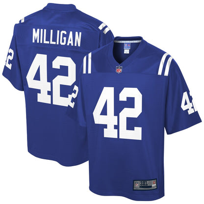 Indianapolis Colts Rolan Milligan Pro Line Big & Tall Royal Football Jersey product image