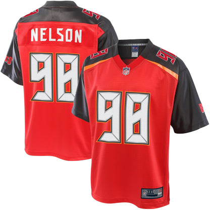 Tampa Bay Buccaneers Anthony Nelson Pro Line Big & Tall Red Football Jersey product image